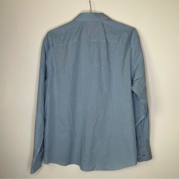 UNTUCKit XXL Blue-White Wrinkle Free Long Sleeve Shirt - Picture 6 of 7